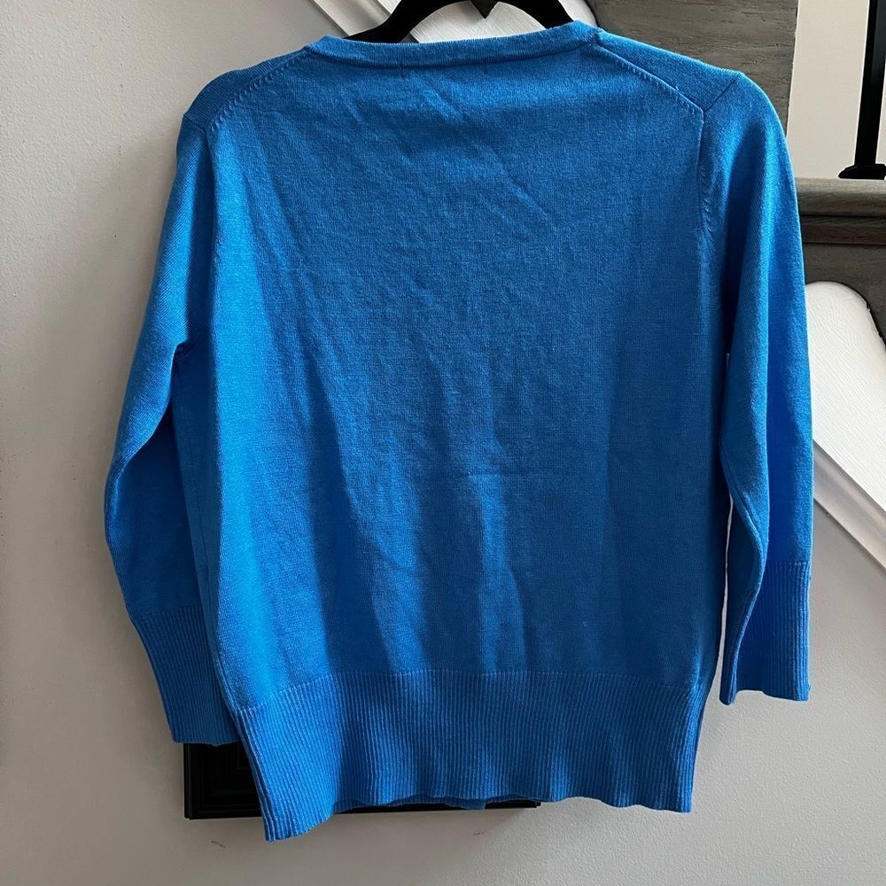 Grace Elements Royal Blue Satin Button Cardigan S… - image 4